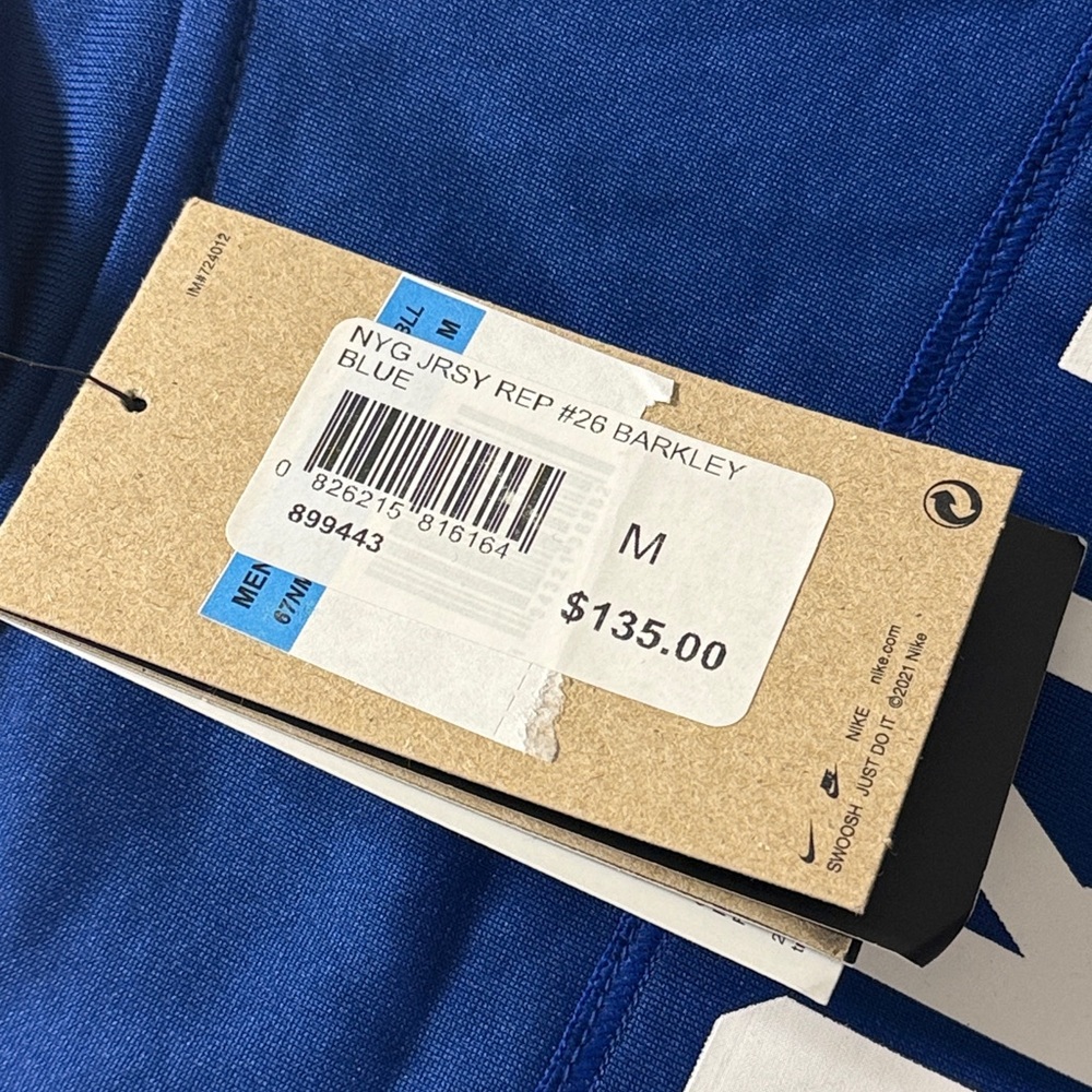 Nike Men's Royal Blue and White Jersey - Picture 8 of 11